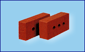 керамический кирпич строительный полнотелый одинарный красный с тремя технологическими пустотами